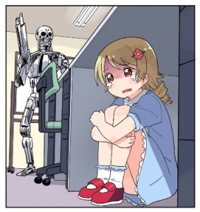 терминатор и аниме девочка