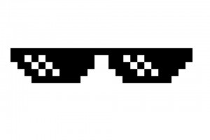 пиксельные очки thug life
